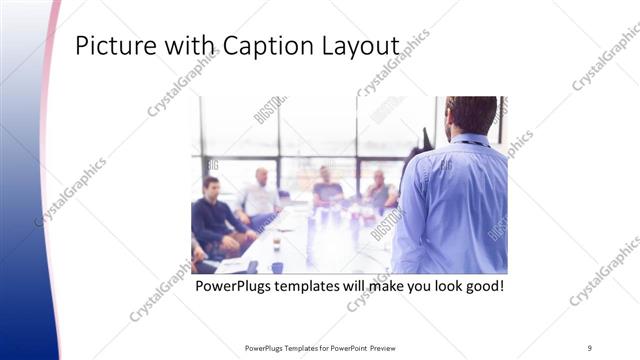 Picture with Caption presentation slide layout