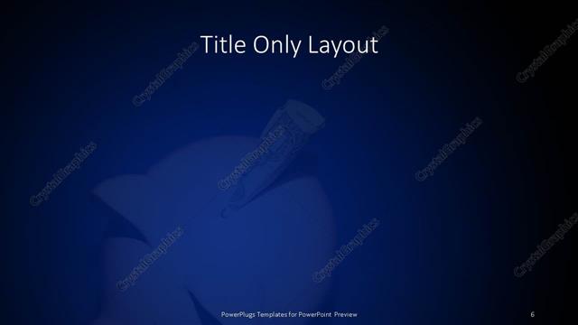 Title Only presentation slide layout