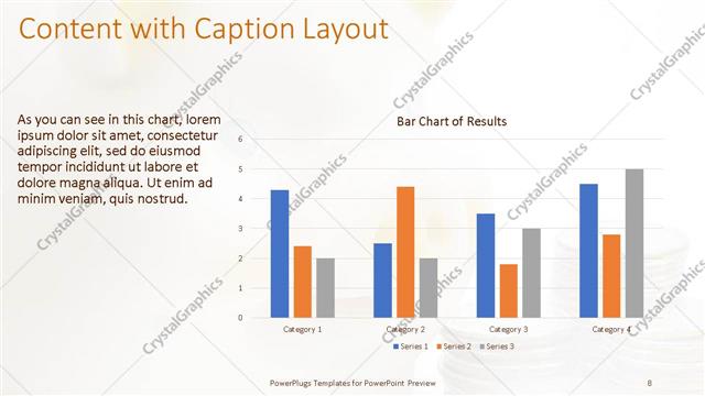 Content with Caption presentation slide layout