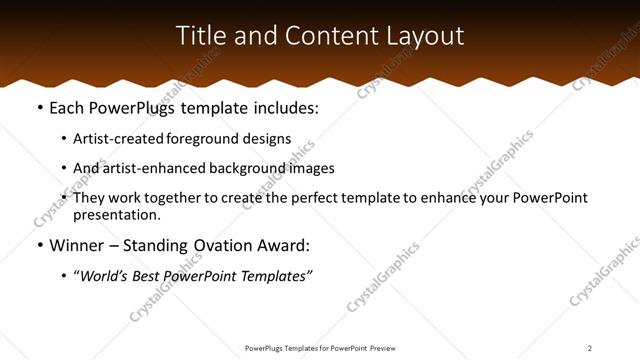 Title and Content presentation slide layout