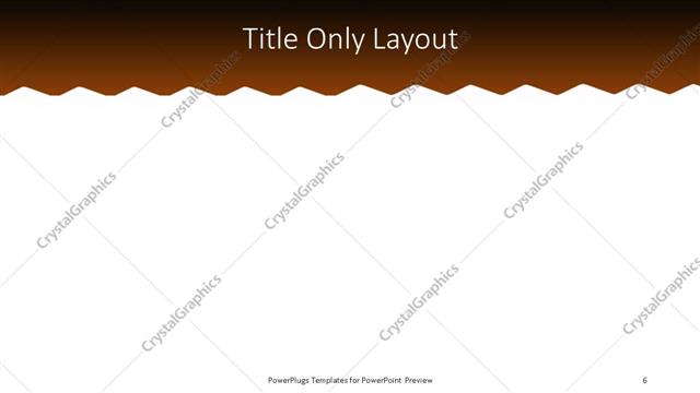 Title Only presentation slide layout