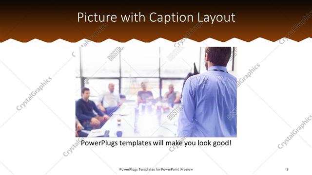 Picture with Caption presentation slide layout