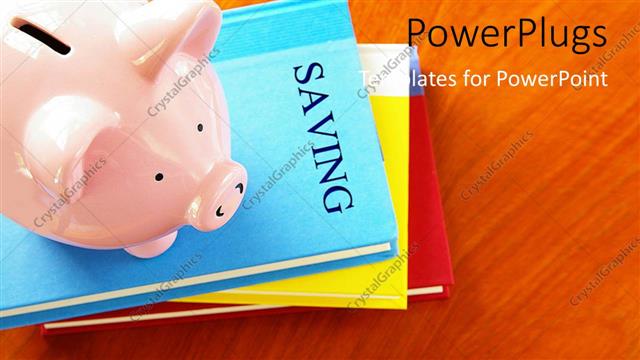  Presentation with saving - A number of files with a piggy bank