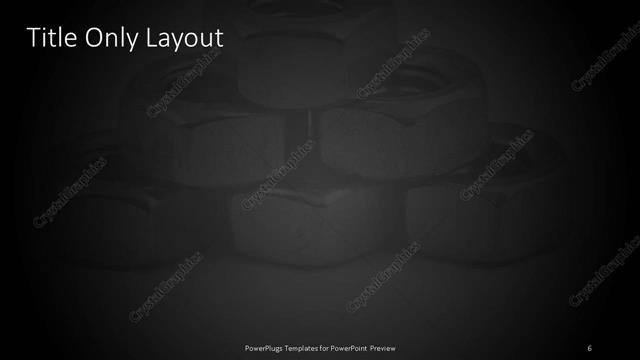 Title Only presentation slide layout