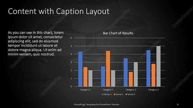 Content with Caption presentation slide layout