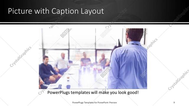 Picture with Caption presentation slide layout