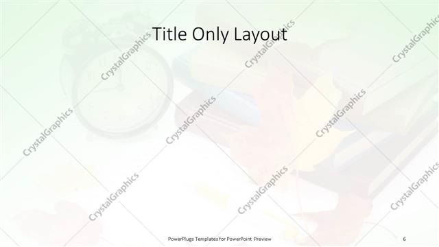 Title Only presentation slide layout