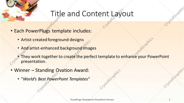 Title and Content presentation slide layout