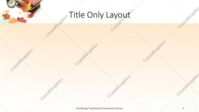 Title Only presentation slide layout