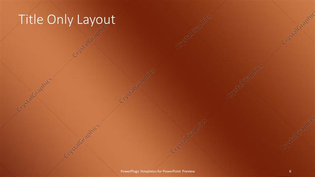 Title Only presentation slide layout