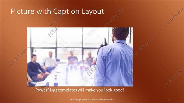 Picture with Caption presentation slide layout