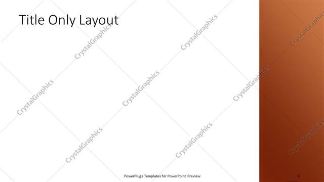 Title Only presentation slide layout