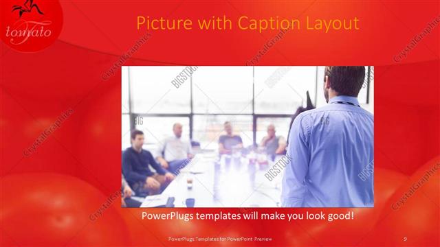 Picture with Caption presentation slide layout