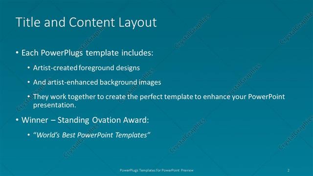 Title and Content presentation slide layout