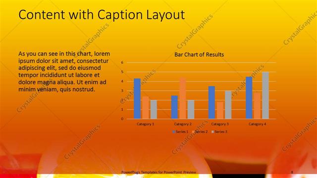 Content with Caption presentation slide layout
