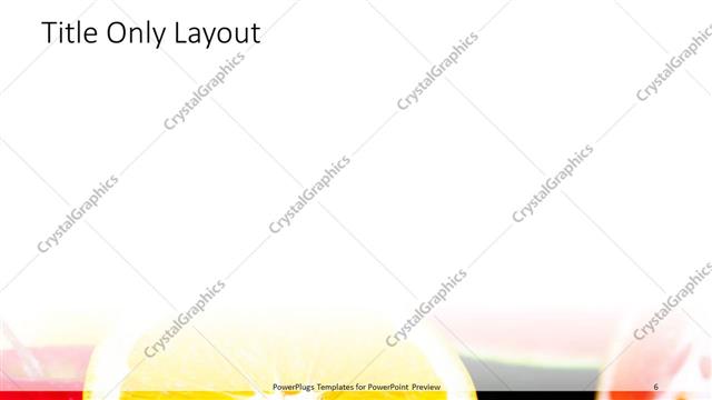 Title Only presentation slide layout