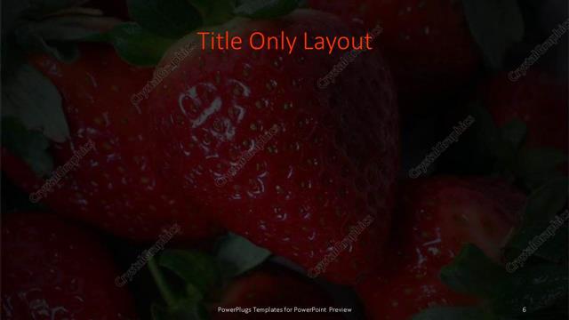 Title Only presentation slide layout