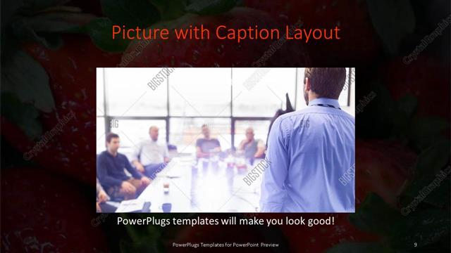 Picture with Caption presentation slide layout
