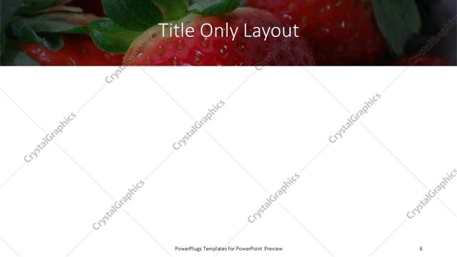 Title Only presentation slide layout