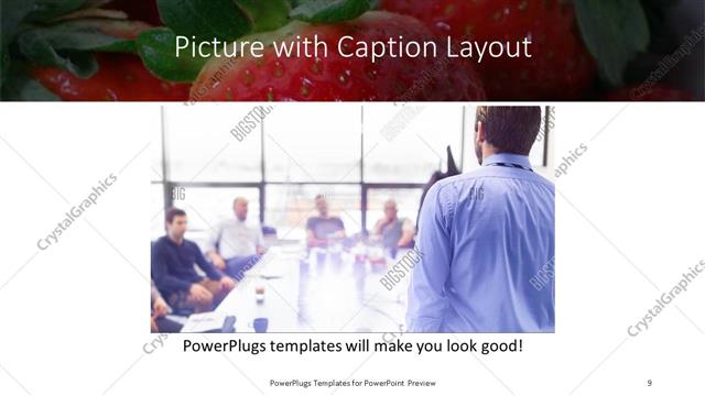 Picture with Caption presentation slide layout