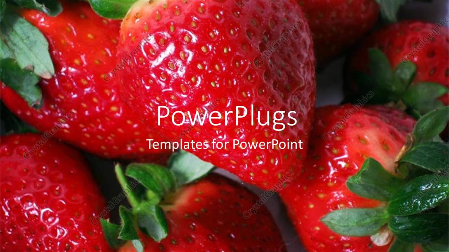 Featuring a Pile of Freshly Plucked Red Strawberries with their Stalk