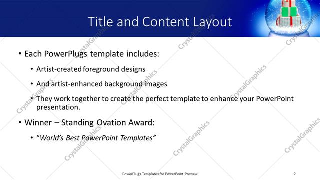 Title and Content presentation slide layout
