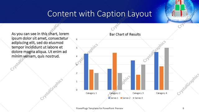 Content with Caption presentation slide layout