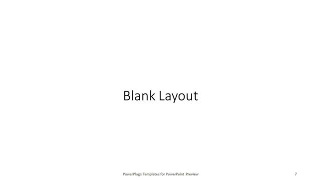 Blank presentation slide layout