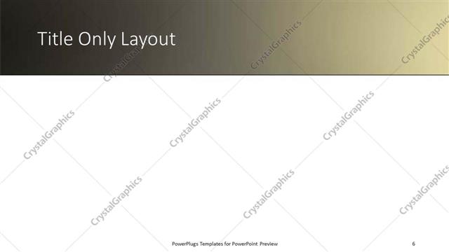 Title Only presentation slide layout