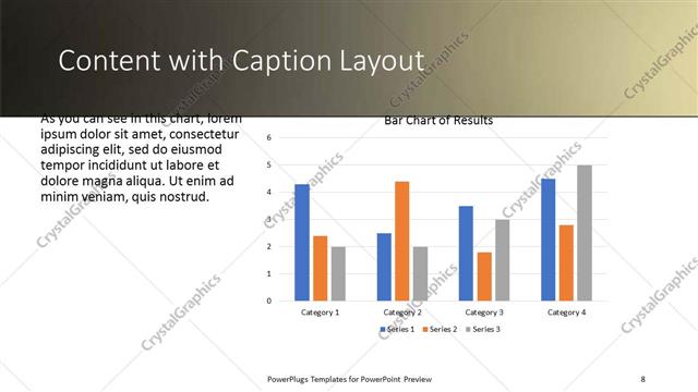 Content with Caption presentation slide layout