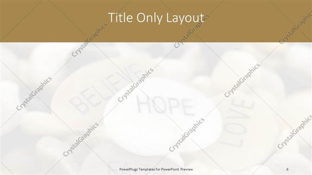 Title Only presentation slide layout