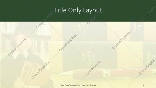 Title Only presentation slide layout