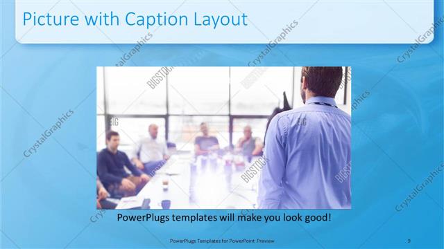 Picture with Caption presentation slide layout