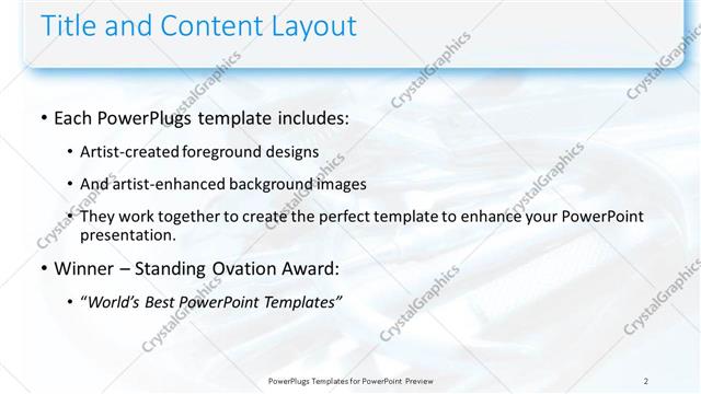 Title and Content presentation slide layout