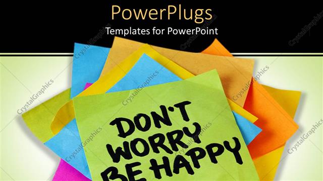  Presentation with sticky notes - Pile of multi colored sticky notes with a 