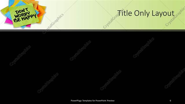 Title Only presentation slide layout