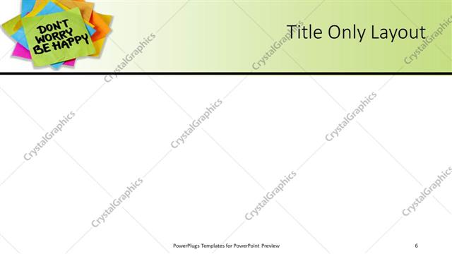 Title Only presentation slide layout