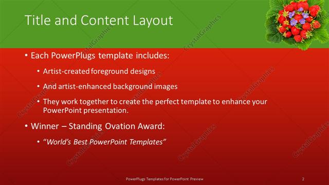 Title and Content presentation slide layout
