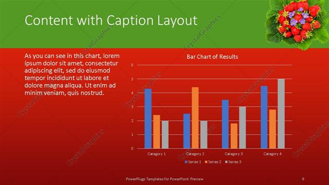 Content with Caption presentation slide layout