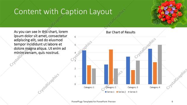 Content with Caption presentation slide layout