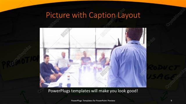 Picture with Caption presentation slide layout