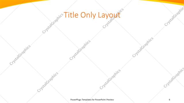 Title Only presentation slide layout