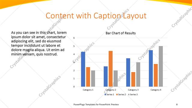Content with Caption presentation slide layout