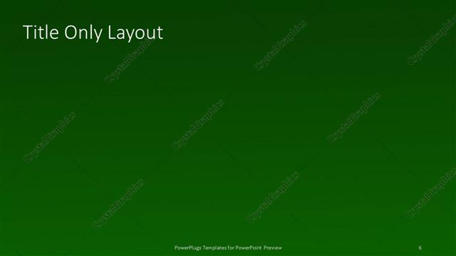 Title Only presentation slide layout