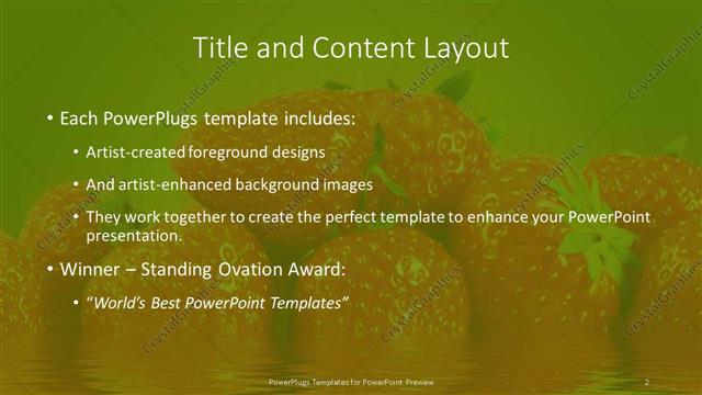 Title and Content presentation slide layout