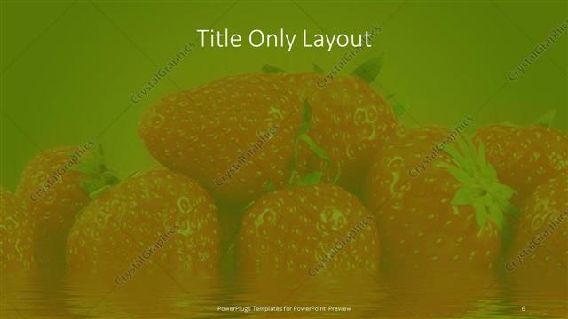 Title Only presentation slide layout