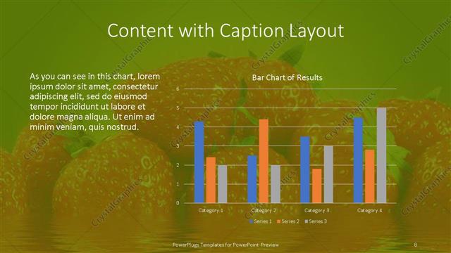 Content with Caption presentation slide layout