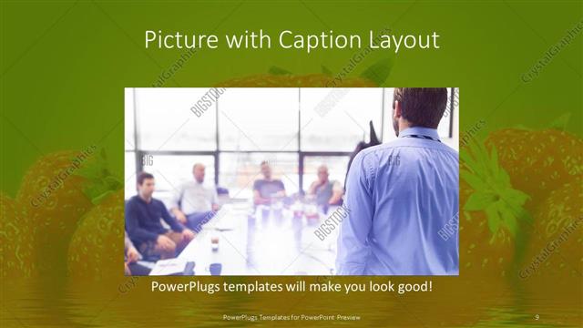 Picture with Caption presentation slide layout