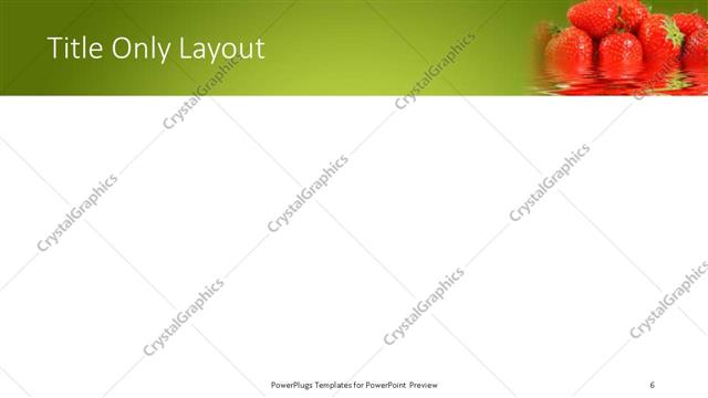 Title Only presentation slide layout