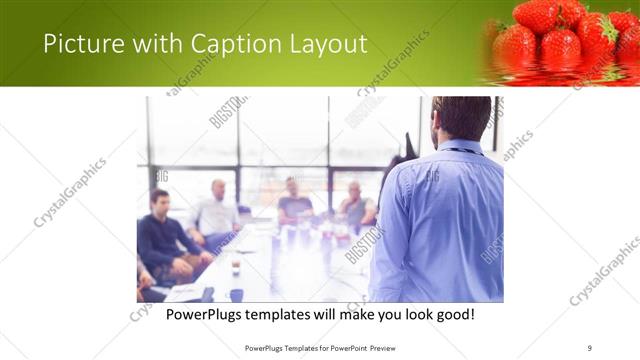 Picture with Caption presentation slide layout